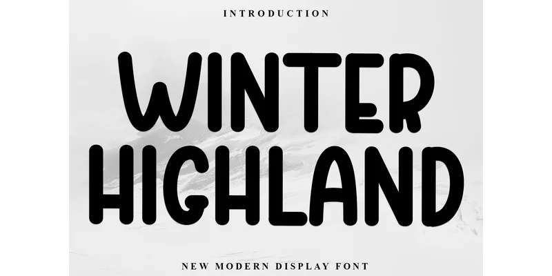 Winter Highland Font by PiPi Creative — Display Font
