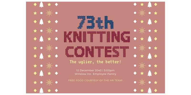 Winter Knitting Font by Oatmeal — Display Font — thumbnail 6