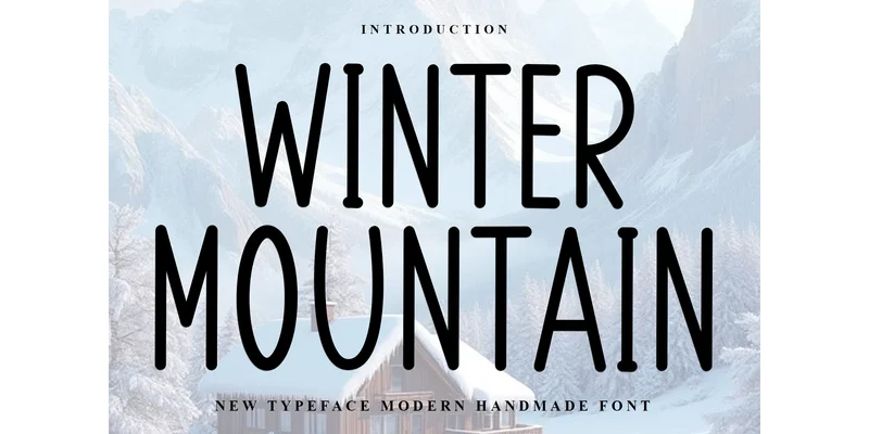 Winter Mountain Font by FreshTypeINK — Display Font