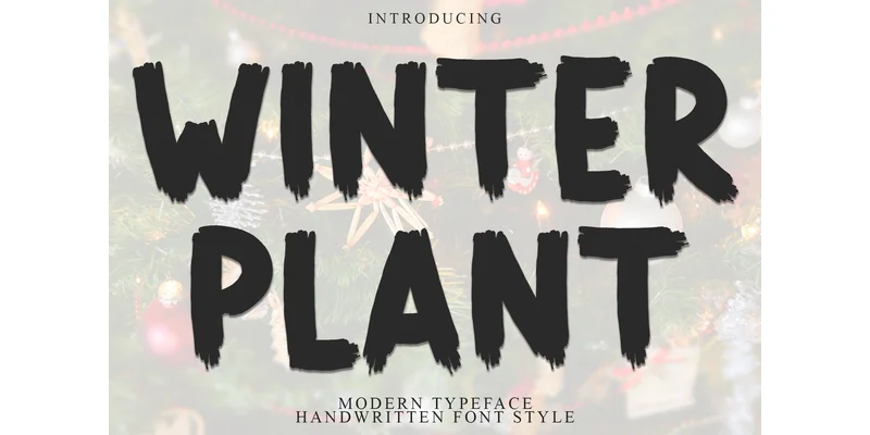 Winter Plant Font by Inermedia STUDIO — Display Font