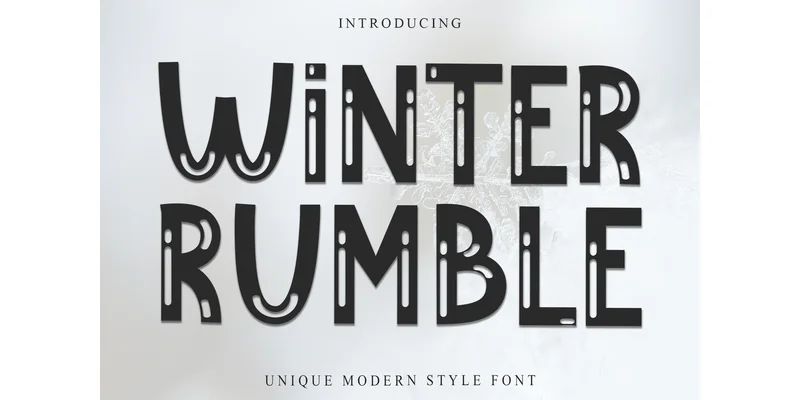 Winter Rumble Font by PiPi Creative — Display Font