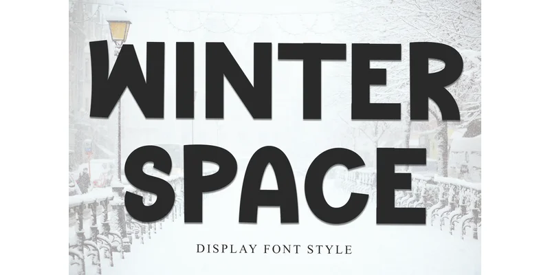 Winter Space Font by FreshTypeINK — Display Font