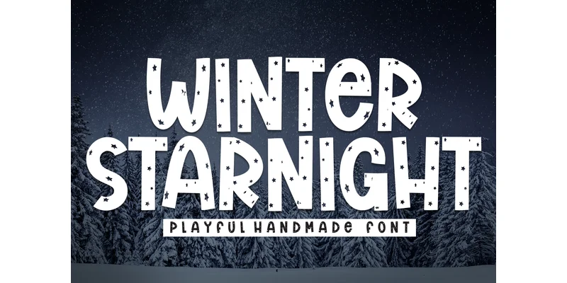 Winter Starnight Font by andikastudio — Display Font