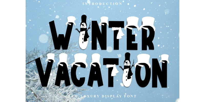 Winter Vacation Font by FreshTypeINK — Display Font