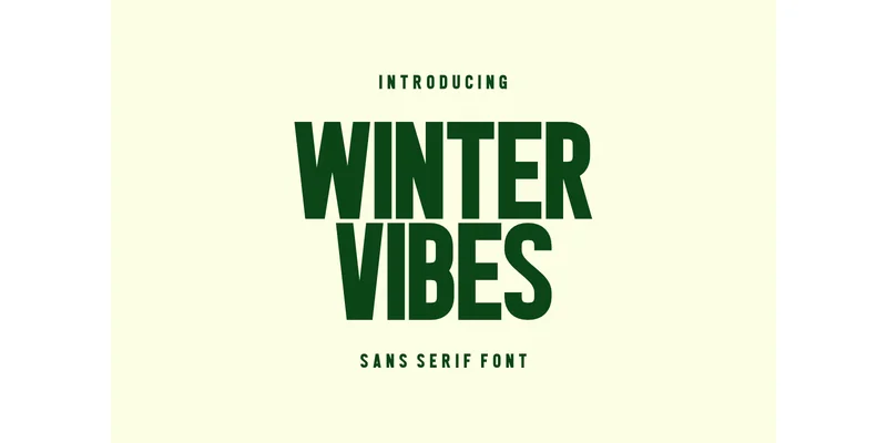 Winter Vibes Font by CraftedType Studio by CraftedType Studio — Sans Serif Font