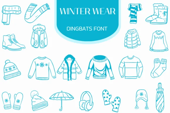 Winter Wear by Heartcraft Atelier — Dingbats Font