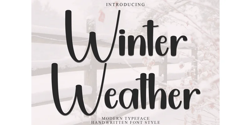 Winter Weather Font by PiPi Creative — Display Font