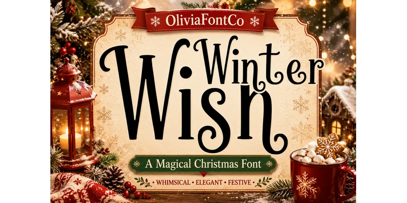 Winter Wish Font by OliviaFontCo — Display Font
