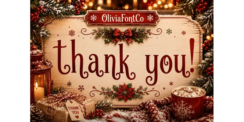 Winter Wish Font by OliviaFontCo — Display Font — thumbnail 4