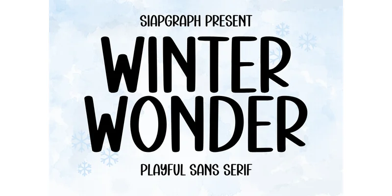Winter Wonder Font by SiapGraph by SiapGraph — Sans Serif Font