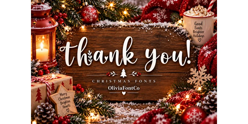 Winterberry Wish Font by OliviaFontCo — Display Font — thumbnail 4
