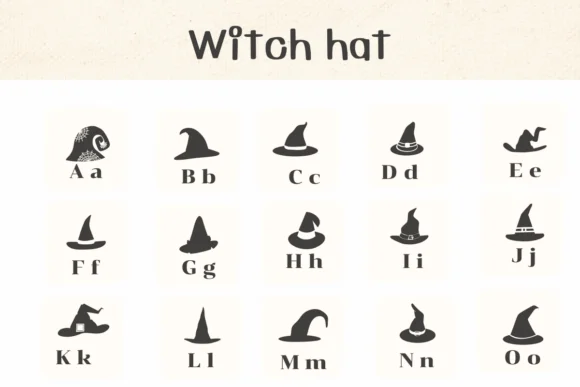 Witch Hat by Ketsarin — Dingbats Font — thumbnail 2