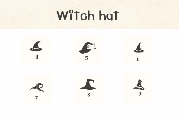 Witch Hat by Ketsarin — Dingbats Font — thumbnail 4