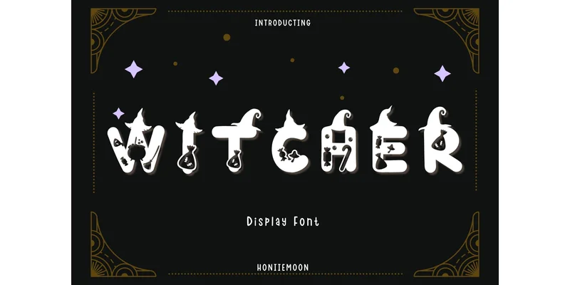 Witcher Font by Honiiemoon by Honiiemoon — Decorative Font