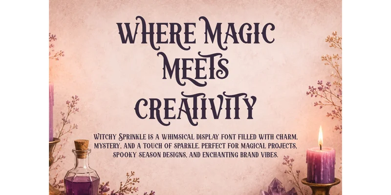 Witchy Sprinkle Font by Eystore by Eystore — Display Font — thumbnail 3