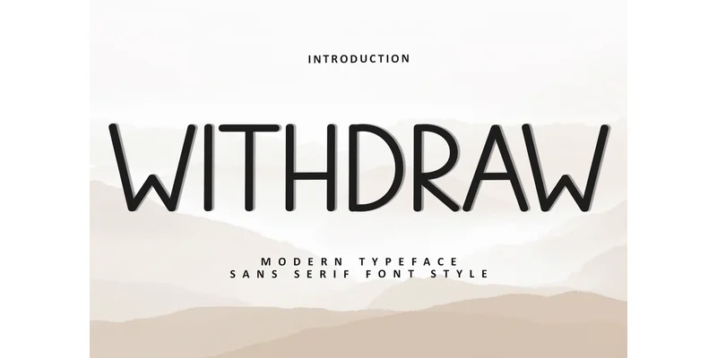 Withdraw Font by Inermedia STUDIO by Inermedia STUDIO — Sans Serif Font