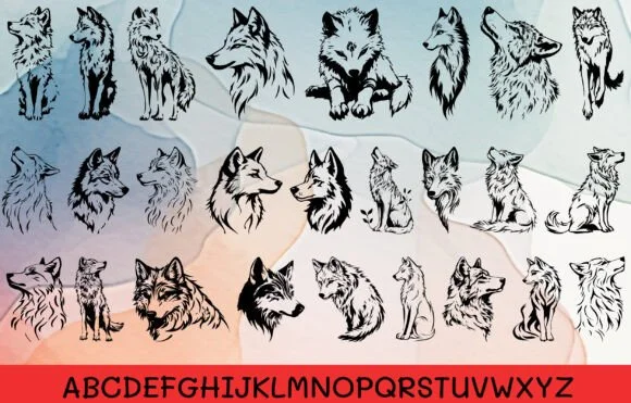 Wolf by MOMAT THIRTYONE — Dingbats Font — thumbnail 2