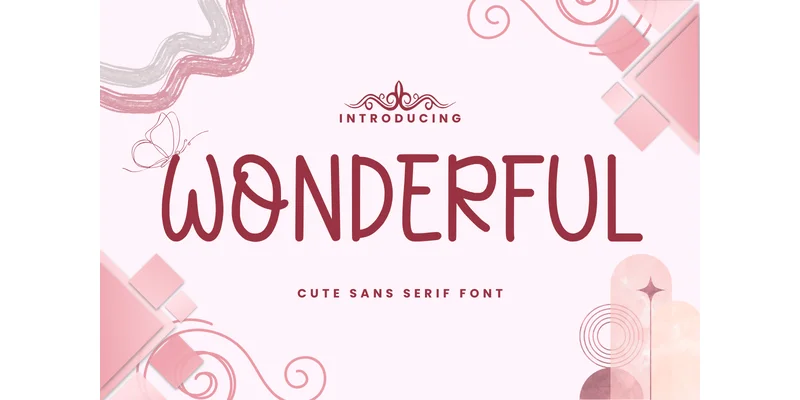 Wonderful Font by Letterayu by Letterayu — Sans Serif Font