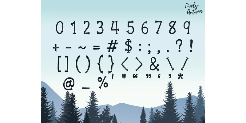 Woodland Font by LivelyAutumn 11.11 by LivelyAutumn 11.11 — Serif Font — thumbnail 3