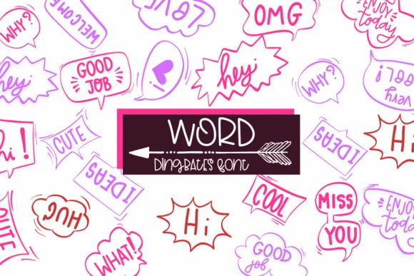 Word by Sirinart — Dingbats Font