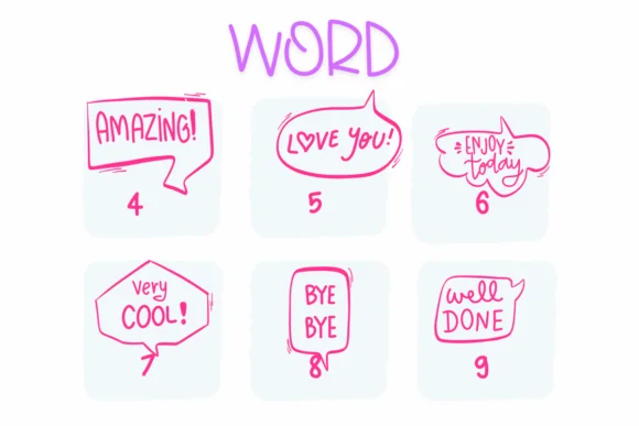 Word by Sirinart — Dingbats Font — thumbnail 4