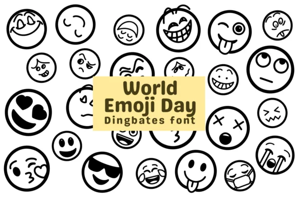 World Emoji Day by Chonada — Dingbats Font
