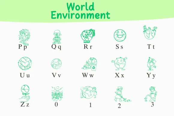 World Environment by Nongyao — Dingbats Font — thumbnail 3