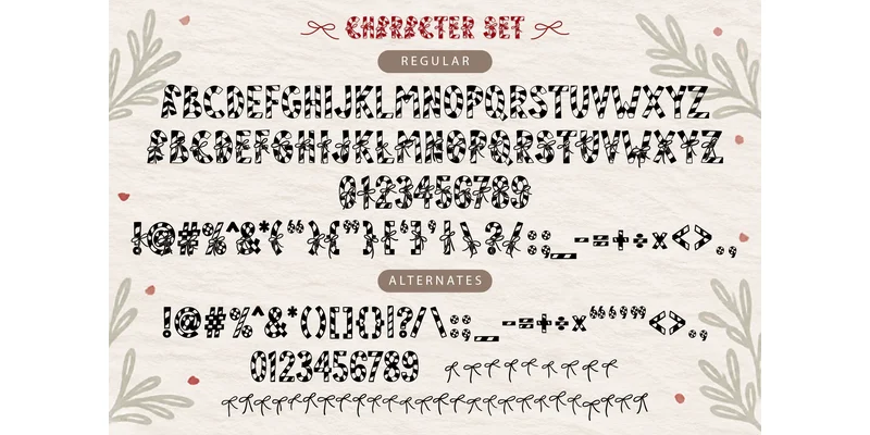 Wrapped Wishes Font by TINY GRAPHIX by TINY GRAPHIX — Display Font — thumbnail 6