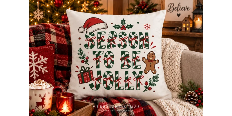 Wrapped Wishes Font by TINY GRAPHIX by TINY GRAPHIX — Display Font — thumbnail 8