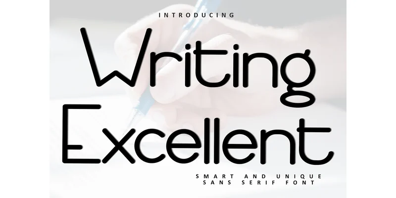 Writing Excellent Font by FreshTypeINK by FreshTypeINK — Sans Serif Font