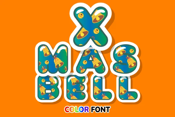 Xmas Bell by JUSTTYPE — Color Fonts Font