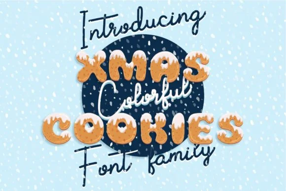 Xmas Cookie by z.zajka — Color Fonts Font