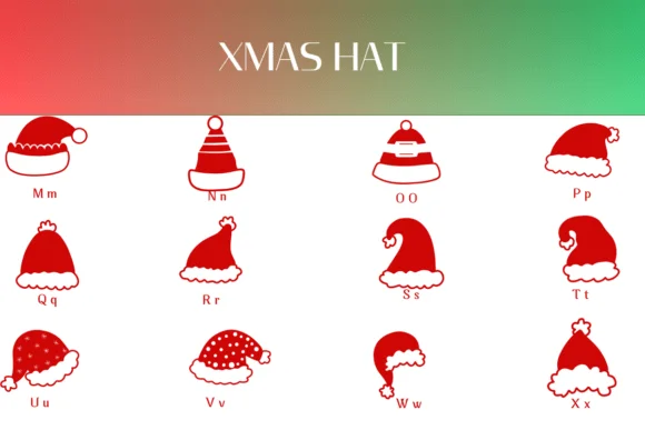 Xmas Hat by Heartcraft Atelier — Dingbats Font — thumbnail 3