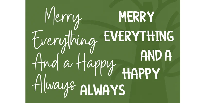 Xmas Holiday Font by Aura Design by Aura Design — Display Font — thumbnail 3