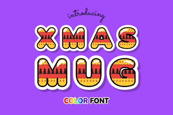 Xmas Mug by JUSTTYPE — Color Fonts Font
