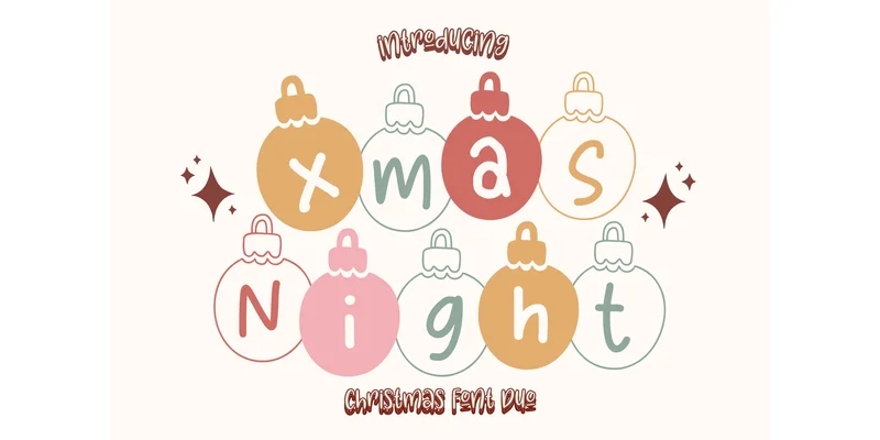 Xmas Night Font by Brown Cupple Fonts by Brown Cupple Fonts — Decorative Font