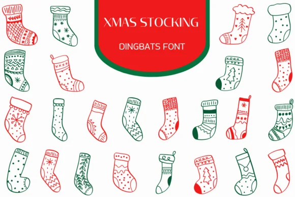 Xmas Stocking by Heartcraft Atelier — Dingbats Font