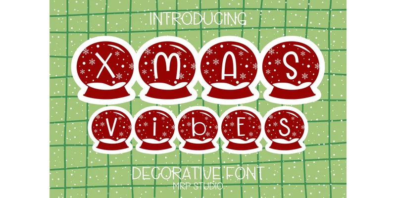 Xmas Vibes Font by MRP STUDIO by MRP STUDIO — Decorative Font