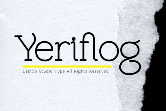 Yeriflog by WildaKhairunnisa — Slab Serif Font
