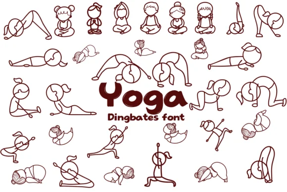 Yoga by Chonada — Dingbats Font