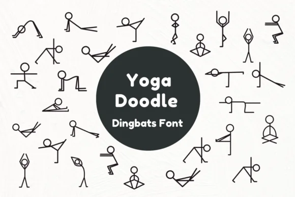 Yoga Doodle by Nun Sukhwan — Dingbats Font