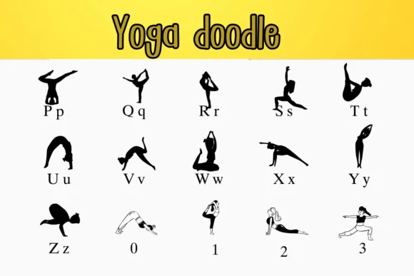 Yoga Doodle by Nongyao — Dingbats Font — thumbnail 3