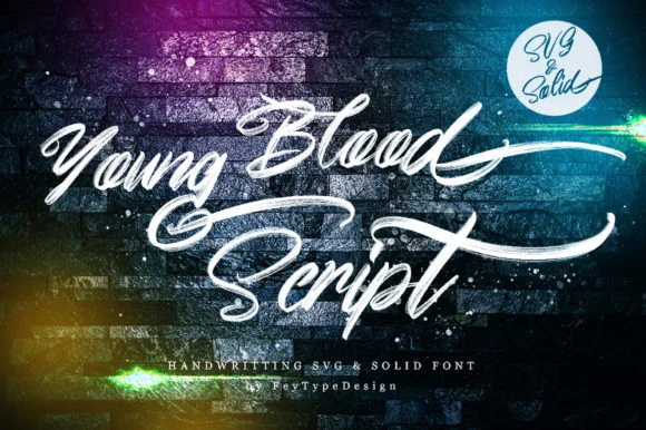 Young Blood by feydesign — Color Fonts Font