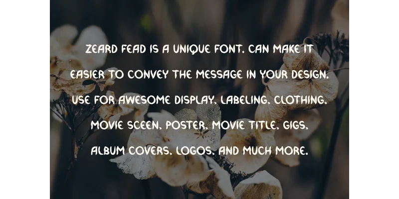 Zeard Fead Font by vandesignstd by vandesignstd — Display Font — thumbnail 3