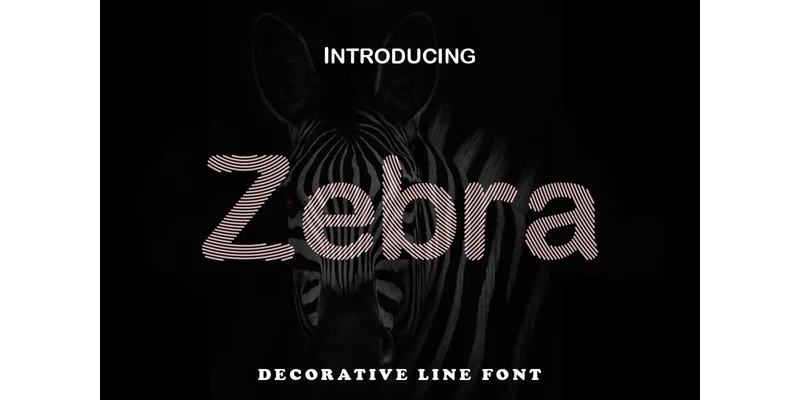 Zebra Font by alfashiry by alfashiry — Decorative Font