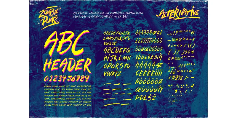 Zombie Punks Font by wingsart — Display Font — thumbnail 4
