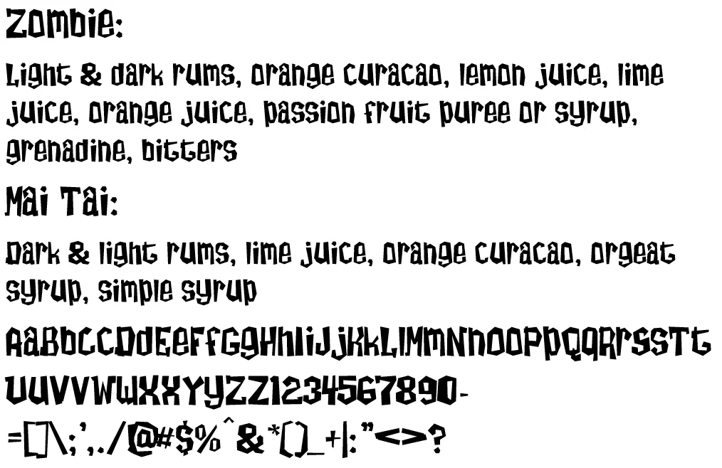 ZombieTai by jeffbensch — Slab Serif Font — thumbnail 2
