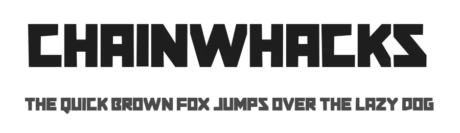 Chainwhacks by Chequered Ink β Decorative Font