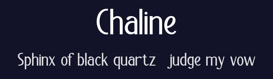 Chaline by Achmad Yani — Sans Serif Font — thumbnail 2