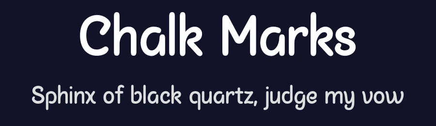Chalk Marks by Ana — Decorative Font — thumbnail 2